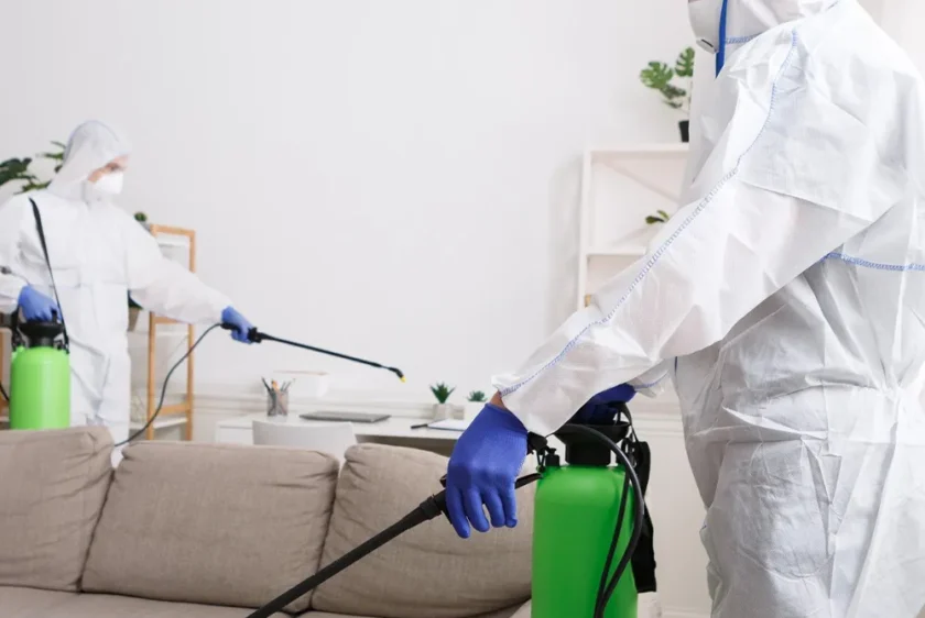 proces dezynsekcji w domu